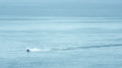 On a jet ski at sea Video stock 281086484