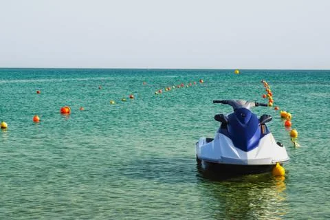 Jet ski in the sea Stock Photos