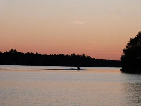 Jet Ski sunset Foto stock