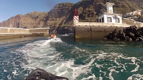 Jet ski in Tenerife Video stock 74336609