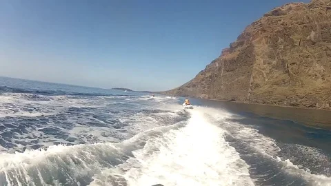Jet ski in Tenerife Video stock 74336759