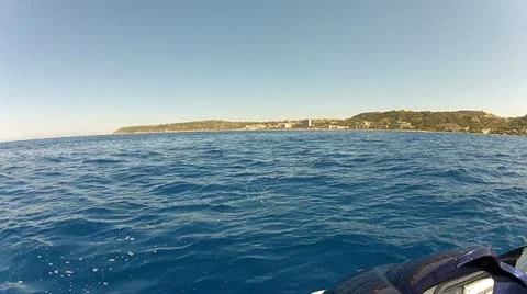 Jet ski  top view Stock Footage 12009679