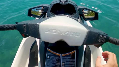 Jet Skiing First Person View Stock-Footage 290863496