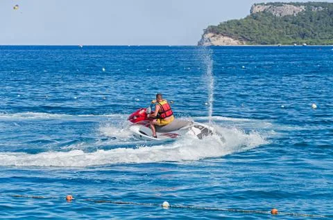 Jet skiing Stock Photos
