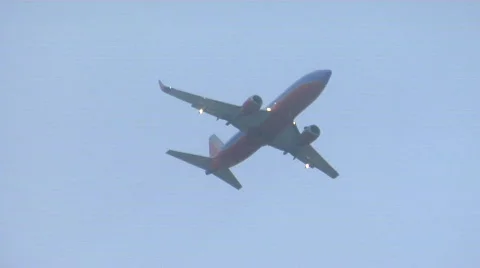 Jet into storm Stock Footage