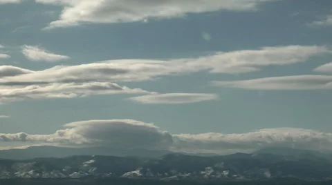 Jet Streams over the Mountains Stock Footage 54727837
