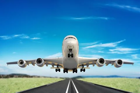 Jet take off Stock Illustration
