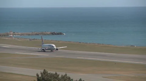  jet takeoff Video stock 950125