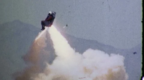 JET Test PILOT EJECTION Ejects Seat Airplane Fighter Cockpit Vintage Film Movie  Stock Footage