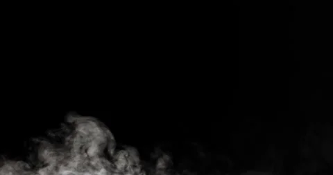 A Jet Of Thick Smoke On A Black Backgrou Stock Footage 207344331