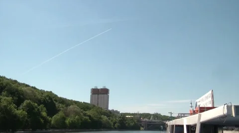 Jet Trail In The Sky 스톡 동영상 5736728