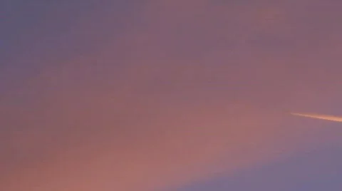 Jet trail sunset Stock Footage 556169