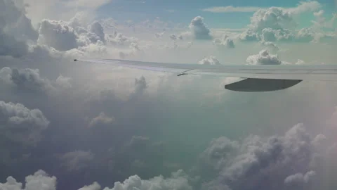 Jet travel cloudscape Stock Footage 131794022