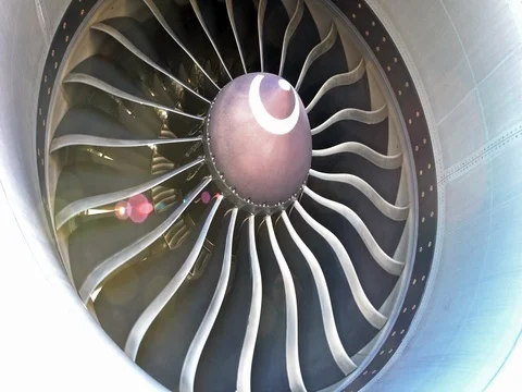 Jet turbine engine Video stock 74019846