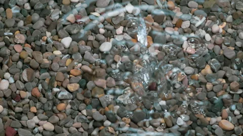 Jet of Water Fall Into the Stream 4K Stock Footage 247513428