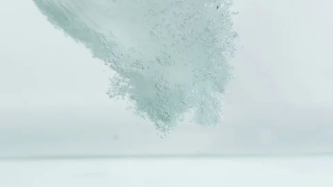 Jet of water in the water Stock Footage