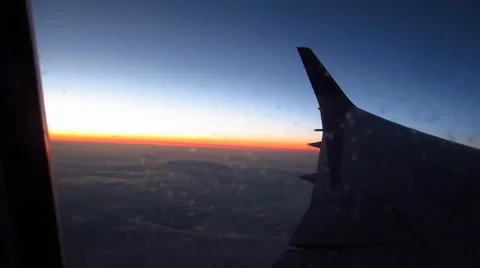 Jet Wing Flying at Sunset 스톡 동영상 38911320