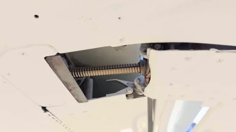 Jet wing jackscew maintenance test Stock Footage 325838923