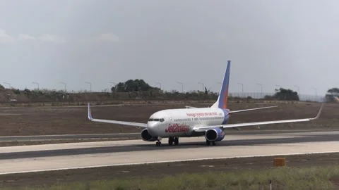 Jet2, Boeing 737 Takeoff at Malta International Airport Stock Footage 238689538