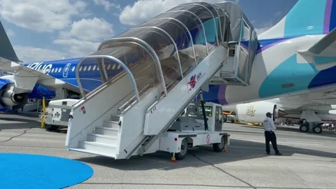 Jetblue a220 aircraft Stock Footage 340774782
