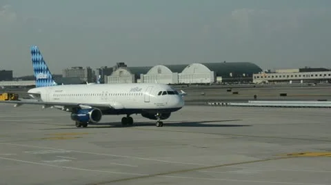 Jetblue passenger jet Video stock 10837110