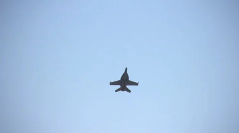 Jetfighter in flight Stock Footage 943184