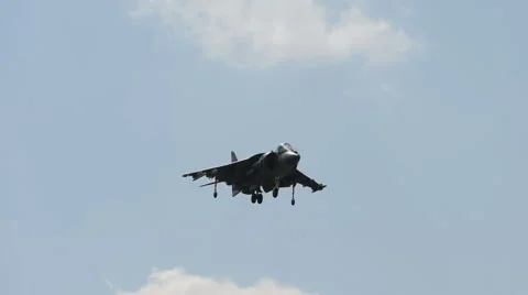 Jetfighter hovering Stock Footage 44187635