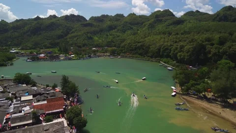 Jetis beach Cilacap Central Java Stock Footage 289265412