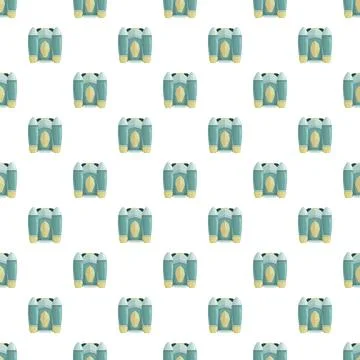 Jetpack accessory seamless pattern for futuristic flight background イラスト素材