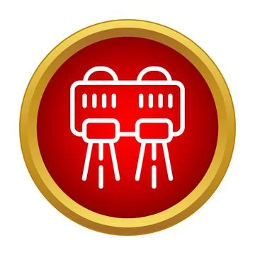 Jetpack device icon for individual flight and future transport Illustrazione stock