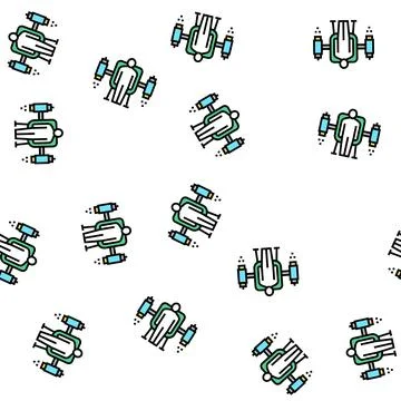 Jetpack equipment vector seamless pattern Stock Illustration