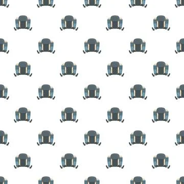 Jetpack flying people seamless pattern background 库存插图