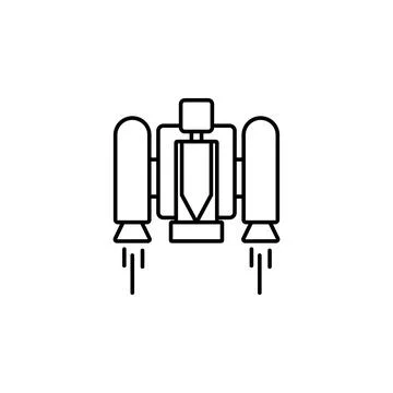 Jetpack smart jetpack icon. Element of future technology icon for mobile concept Stock Illustration