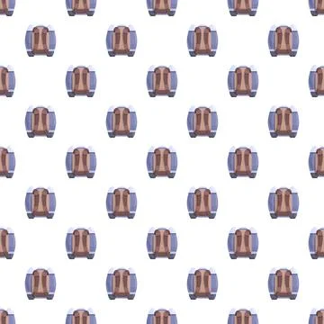 Jetpack technology seamless pattern on white background Illustrazione stock