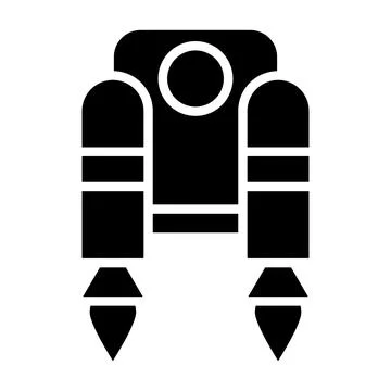 Jetpack Vector Icon Design Illustration Stock Illustration