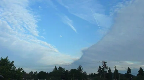 Jets and Clouds Time Lapse Stock Footage 754816