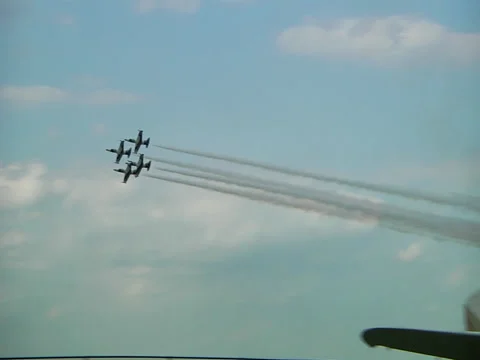Jets flying in formation Stock Footage 45661561