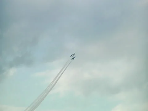 Jets flying in formation Stock Footage 45662152