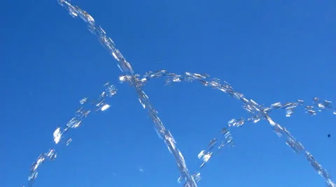Jets of water from the fountain Stock Footage 24658601