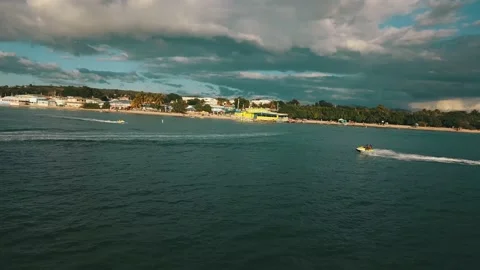 Jetski at beach Stock Footage 236708473