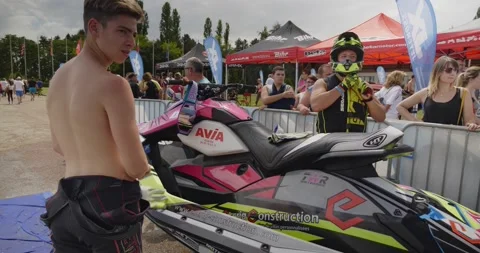 Jetski Competition Vídeo Stock 167681121