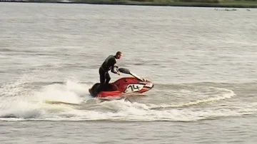  Jetski in Den Oever for training Stock Footage 85572211