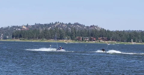 Jetski Doing Donuts Stock Footage 106485138