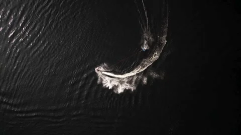 Jetski on a lake Stock Footage 249934864