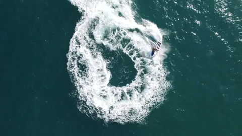 JetSki Player in Sea 動画素材 260117363