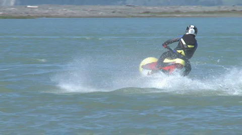 Jetski race Stock Footage 525280