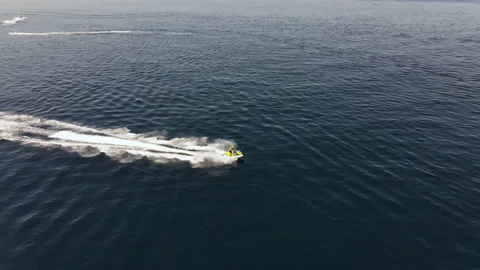 Jetski side tracking shot | 4K Video stock 159557985