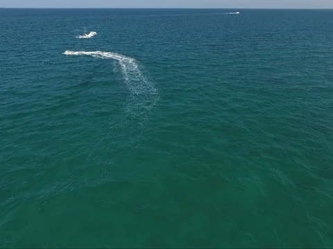 Jetskis on the ocean Video stock 78543690