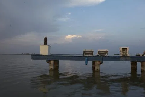 Jetty and last light Stock Photos