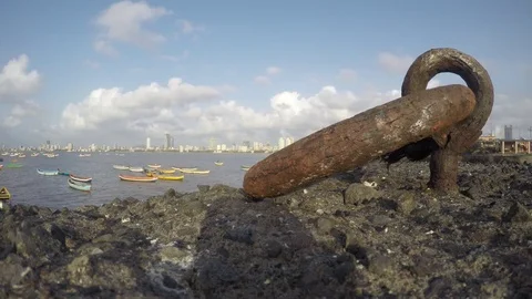 Jetty boat hook Stock Footage 77498414